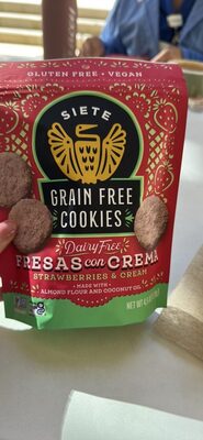 Fresas con Crema Strawberries & Cream Grain Free Cookies