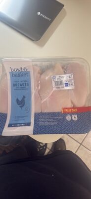 Fresh Chicken Breasts with Rib Meat Boneless Skinless
