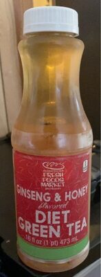 Fresh Foods Market, Diet Green Tea With Ginseng & Honey