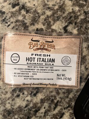 Fresh hot Italian sausage