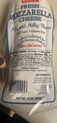 Fresh Mozzarella Cheese