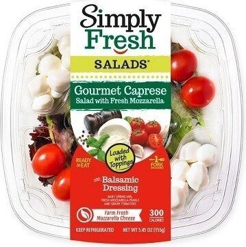 Fresh salads gourmet caprese salad with fresh mozzarella