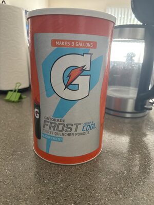 Frost glacier freeze crisp & cool thirst quencher powder