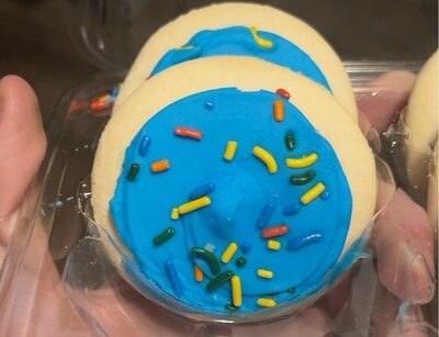 Frosted Blue Sugar Cookies, Frosted