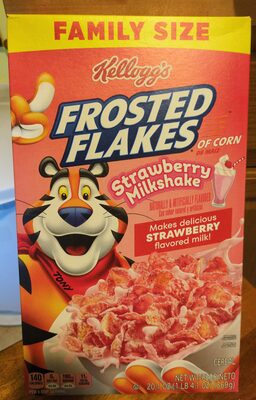 Frosted Flakes Strawberry Milkshake