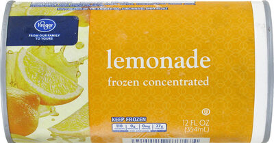 Frozen lemonade concentrate