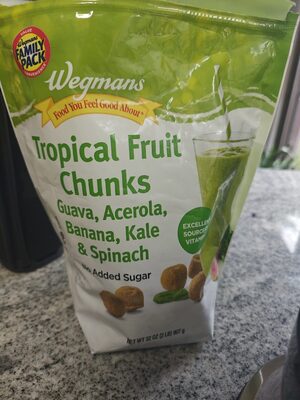 Frozen tropical fruit chunks