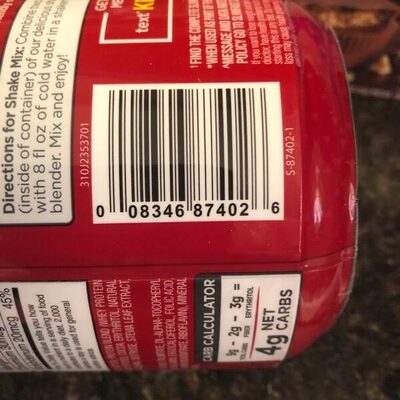 Fudge brownie batter optimal low-carb ketogenic nutrition meal shake