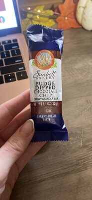 Fudge Dipped Chocolate Chip Chewy Granola Bar