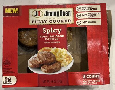 Full Cooked Spicy Pork Sausage Patties