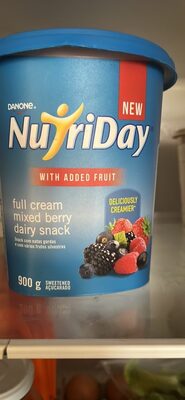full cream mixed berry dairy snack