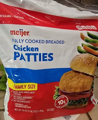 Fully Cooked Breaded Chicken Patties