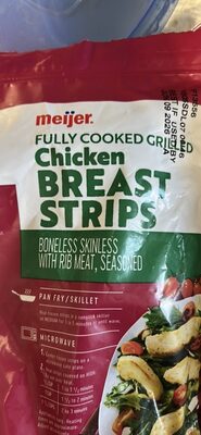 Fully Cooked Grilled Chicken Breast Strips