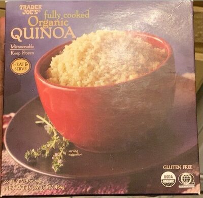 Fully cooked organic quinoa