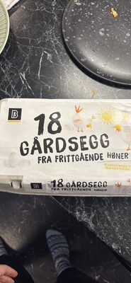 Gårdsegg fra frittgående høner