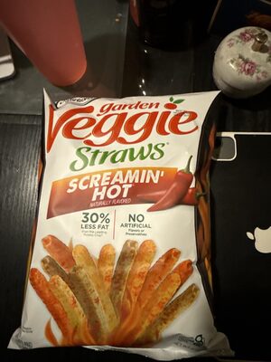 garden veggie straws screamin' hot