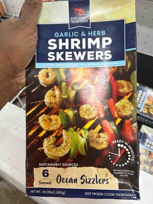 Garlic & Herb Shrimp Skewers