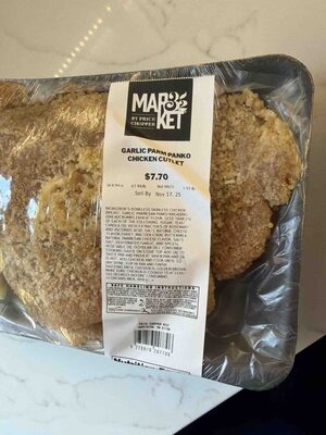 Garlic Parm Panko Chicken Cutlet