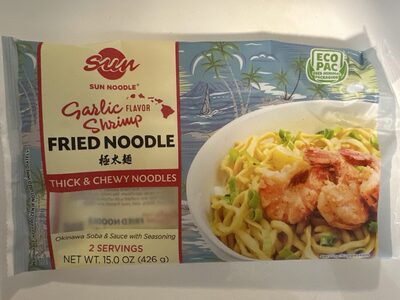 Garlic Shrimp Fried Noodle w/ Sauce & Seasoning