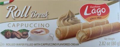 Gastone lago wafer cannoli cappuccino cream