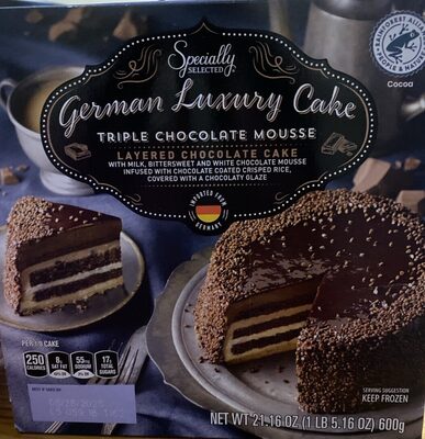 German Luxury Triple Chocolate Mousse Cake