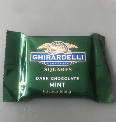Ghirardelli Chocolate Dark Chocolate Square With Mint
