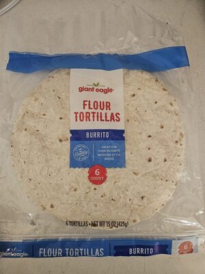 Giant Eagle Flower Tortilla Burrito Size
