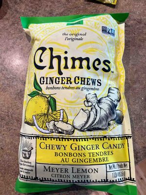 Ginger Chews Chewy Ginger Candy Meyer Lemon Non-gmo