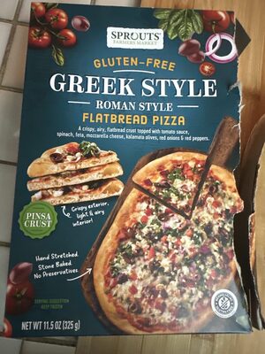 Gluten-free Greek Style Roman style Flatbread Pizza