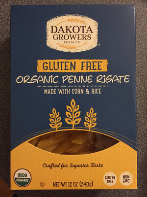 Gluten free organic penne rigate
