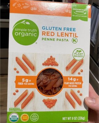 Gluten Free Red Lentil Penne Pasta