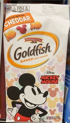 Goldfish cheddar Mickey Mouse edition