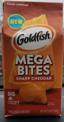 Goldfish Mega Bites Sharp Cheddar