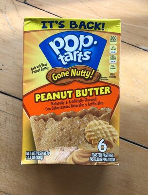 Gone nutty! peanut butter toaster pastries