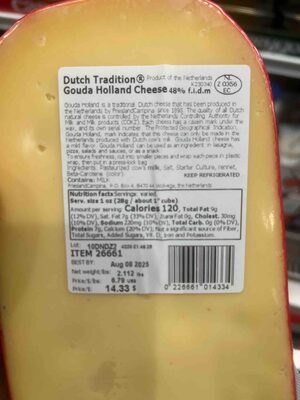 Gouda Holland Cheese