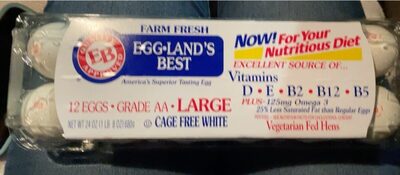 Grade AA Large Cage Free White Eggs