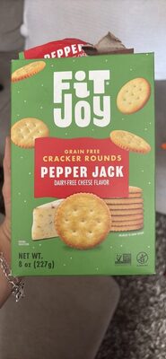 GRAIN FREE CRACKER ROUNDS PEPPER JACK DAIRY-FREE CHEESE FLAVOR
