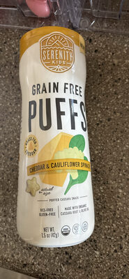 Grain Free Puffs Cheddar & Cauliflower Spinach