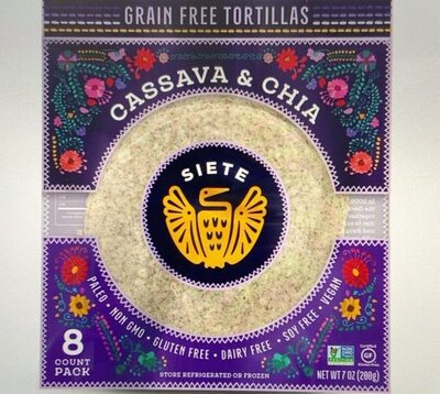 Grain Free Tortillas -  Cassava & Chia