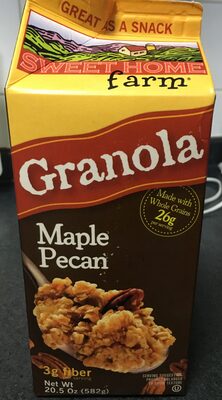 Granola Maple Pecan With Real Maple Syrup