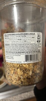 granola VANILLA CRUNCH with coconut & chocolate