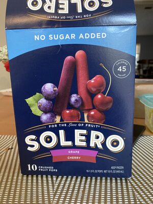 Grape, cherry crushed fruit pops