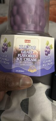 GRAPE FLAVORED ICE CREAM