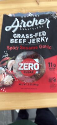 Grass-Fed Beef Jerky Spicy Sesame Garlic