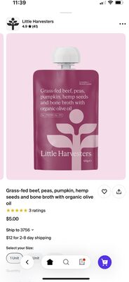 Grass-fed beef, peas, pumpkin, hemp seeds and bone broth with organic olive oil