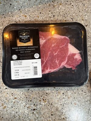 Grass Fed Beef Rib Eye Steaks