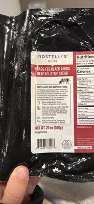Grass-Fed Black Angus Beef N.Y. Strip Steak