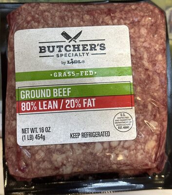 Grass-Fed Ground Beef 80% Lean 20% Fat