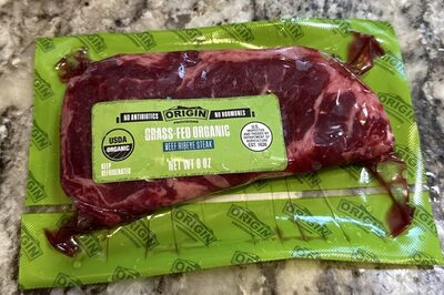Grass-Fed Organic Beef Ribeye Steak