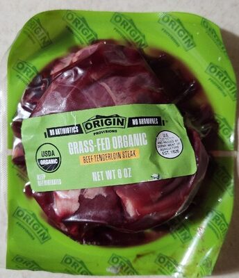 Grass-Fed Organic Beef Tenderloin Steam